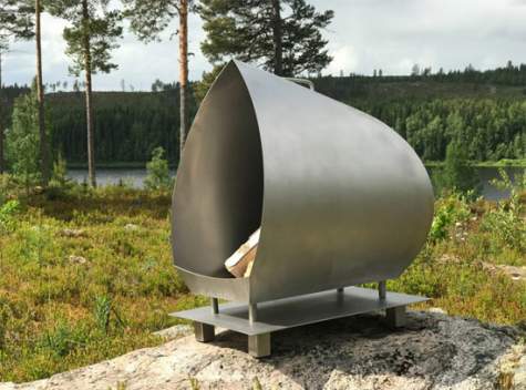 Eldstad Magma med golvplåt